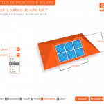 Interface graphique des bornes interactives de Solaire Direct